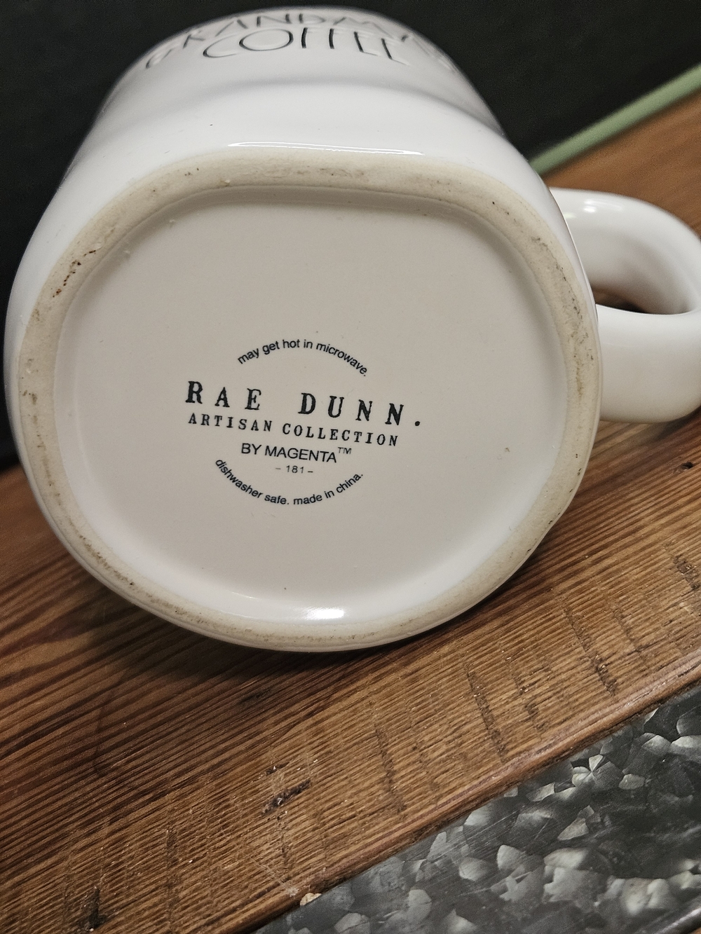 Rae Dunn White 'Grandma's Coffee' Ceramic Mug - Picture 4 of 4